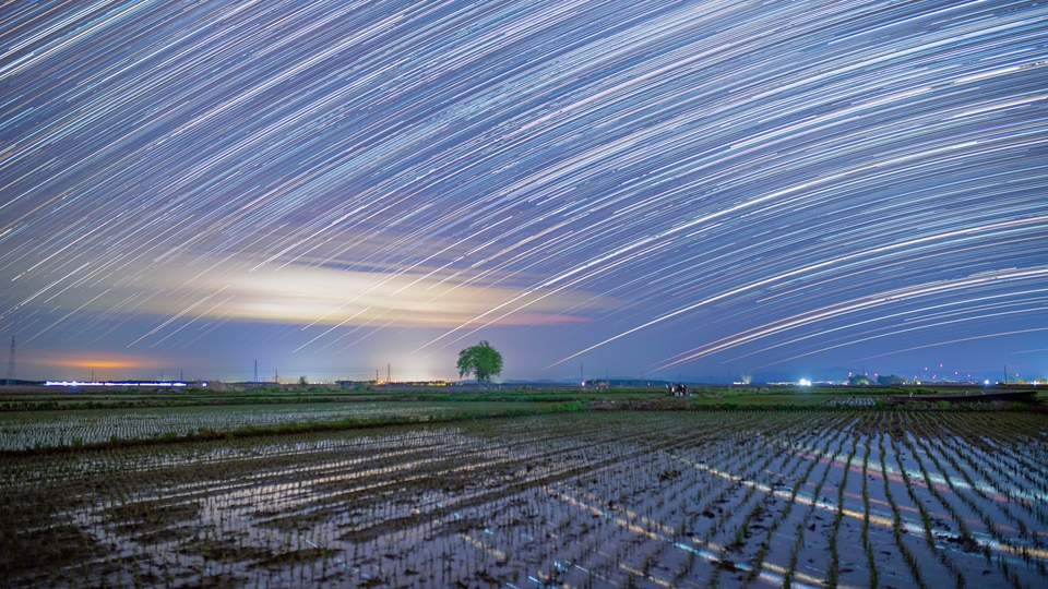 星空相冊(cè)丨“星禾”有約，初夏“黑土糧倉(cāng)”鋪展稻田星光畫(huà)卷