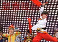 1月31日，演員在晚會(huì)上表演