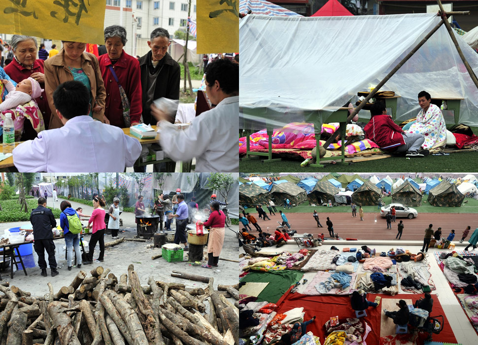 攜手面對暫時的困難—雅安地震部分災(zāi)民安置點(diǎn)實(shí)況