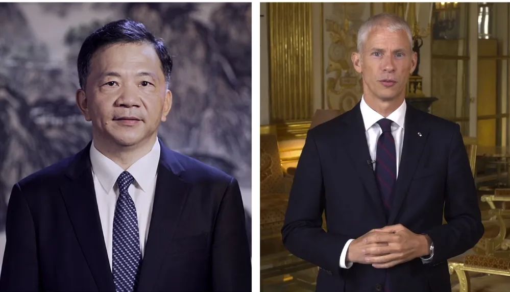 中宣部副部長，中央廣播電視總臺臺長、  總編輯慎海雄與法國文化部部長弗蘭克·里斯特  共同宣布項目啟動