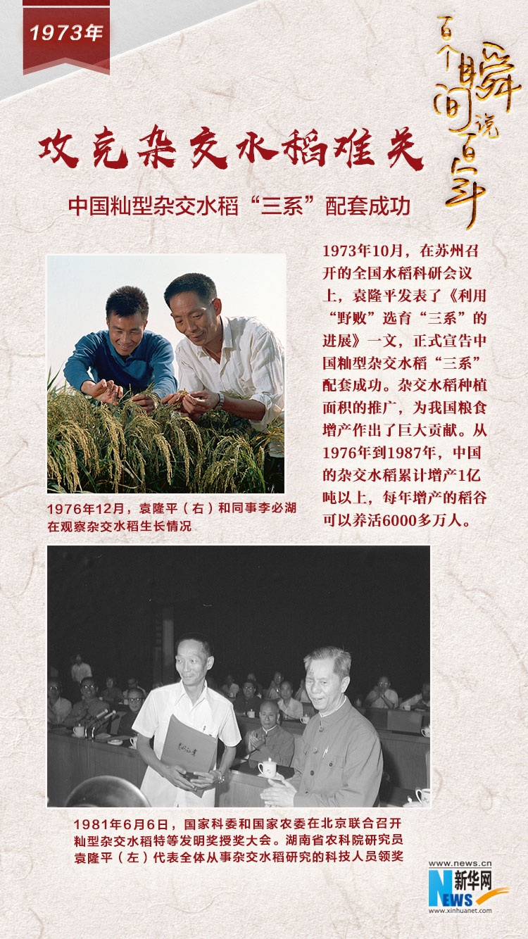 1973，攻克雜交水稻難關(guān)