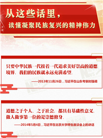 從這些話里，讀懂凝聚民族復(fù)興的精神偉力