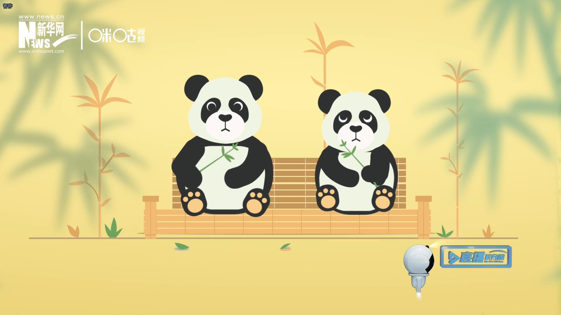 “哥哥你看，又有人來(lái)看我們了。”“有什么奇怪的，我們可是聯(lián)合國(guó)‘最萌’的大使??！”。