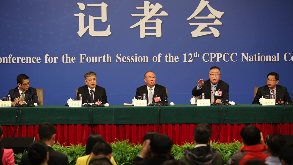 解振華、秦大河、吳曉青、胡存智、白巖松答記者問(wèn)