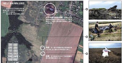 馬航MH17客機(jī)殘骸照片顯示，其機(jī)身上有許多細(xì)小孔洞。多名專家分析稱，這些孔洞或是飛機(jī)被導(dǎo)彈爆炸后飛散的彈片擊中所致。