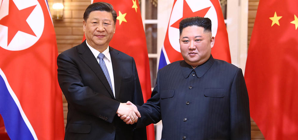 習(xí)近平同朝鮮勞動黨委員長、國務(wù)委員會委員長金正恩舉行會談